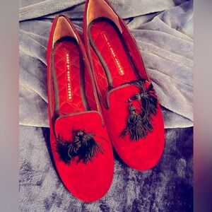 EUC Marc by Marc Jacobs Velvet Smoking Slippers
